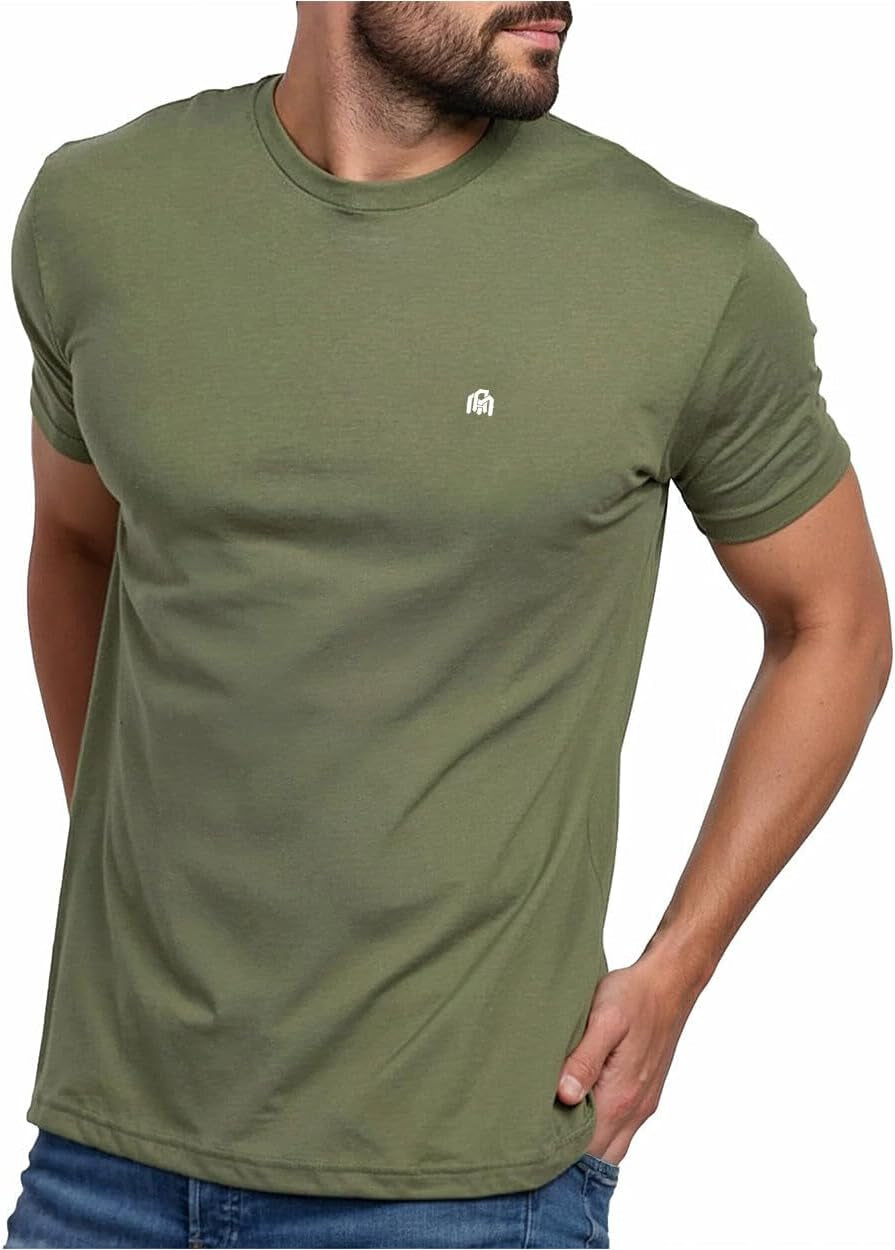 Men'S T-Shirts - Short Sleeve Crew Neck Soft Fitted Tees S - 4XL